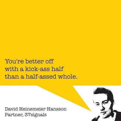 David Heinemeier Hansson - Startup Quote 9"x9" Canvas Art