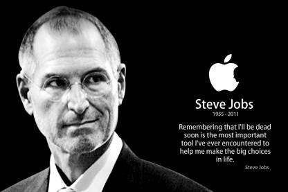 Oshi - Steve Jobs Motivational Quote (6) Paper Print