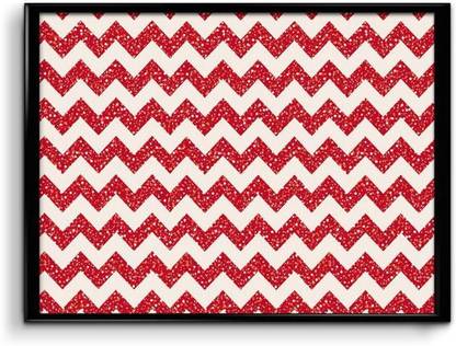 Aztek Red Pattern Paper Print