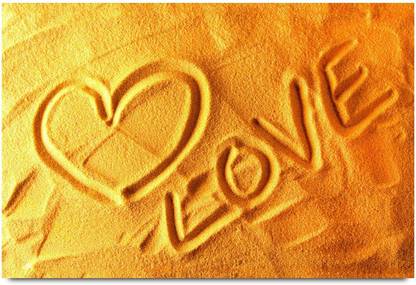 Sandy Love Paper Print