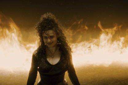 Bellatrix Lestrange Fire Paper Print