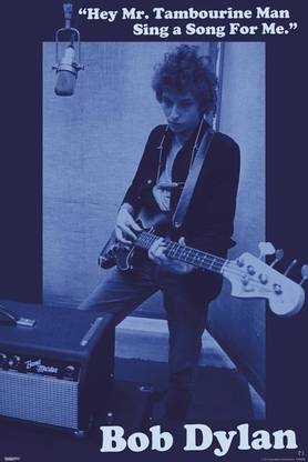 Bob Dylan - Mr Tambourine Man Paper Print