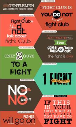 Rules for a Fight Club Photographic Paper