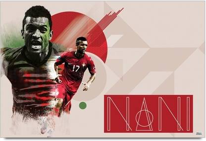 Nani Football Football Player Paper Print