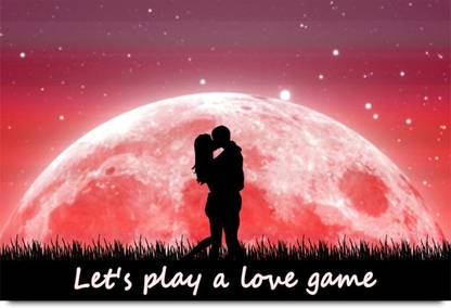 let's Play a Love Game Paper Print