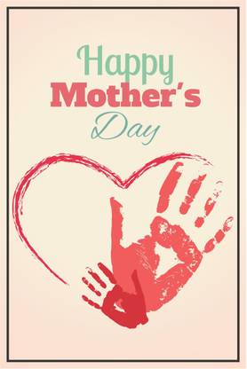 Happy Mother's Day Poster Paper Print