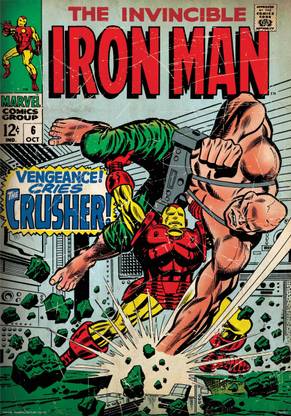The Invincible Iron man poster (Officially Licensed) Paper Print