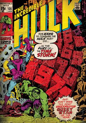 Incredible Hulk poster (Officially Licensed) Paper Print