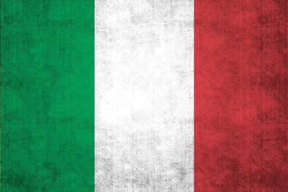 Posterhouzz Italian Flag Fine Art Print