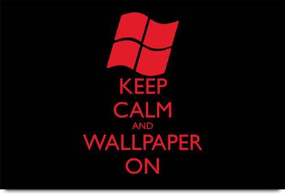 Keep Calm and Wallpaper On Paper Print