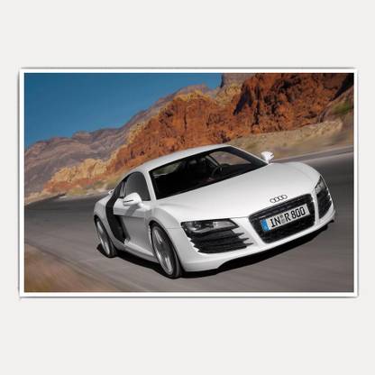 Audi R8 Racing Car Concept (18x12) Paper Print