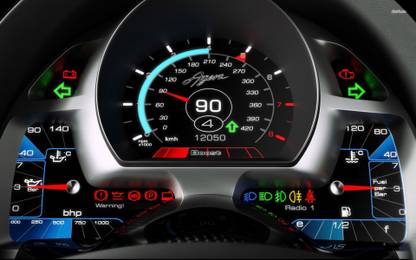 Athah Koenigsegg Agera R speedometer Poster Paper Print
