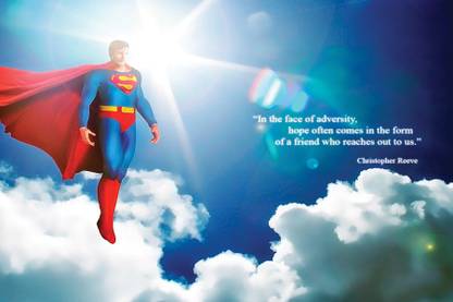 Superman ,Christopher Reeve Paper Print