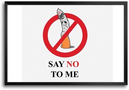 Creative No Smoking Paper Print