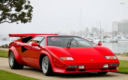 EurekaDesigns Lamborghini Countach Poster Fine Art Print