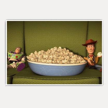 Toy Story Sheriff Woody and Buzz Lightyear (18x12) Paper Print