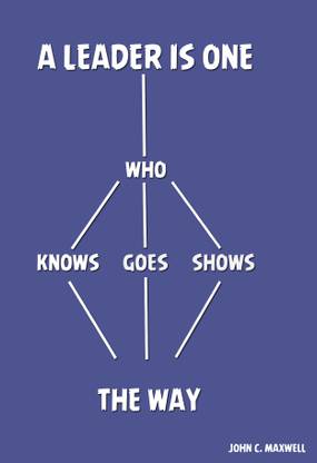 A Leader in One who Knows the Way, Goes the Way, Shows the Way Fine Art Print
