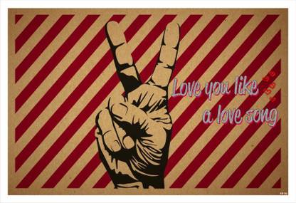 MGNLove U Lyk A Love Song Poster (Medium) Paper Print