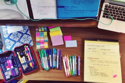 Study Table Paper Print