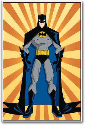 Batman Cartoon Paper Print