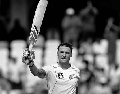 Brendon McCullum Raising Bat Poster Paper Print