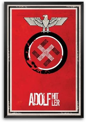 Adolf Hitler Symbol Framed Photographic Paper