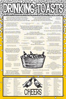 Posterhouzz Drinking Toasts Cheers Fine Art Print