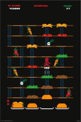 Deadpool video game (Officially Licensed) poster Paper Print