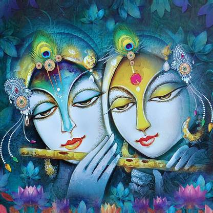 Artistic Krishna Fine Art Print