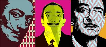 Salvador Dali - Pop Art Paper Print