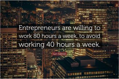 Entrepreneurs, Startup Motivational Quote Poster Paper Print