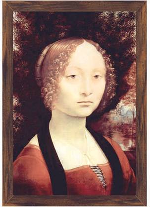 Portrait of A Dame (Ginevra Benci) (Code Dv3113) Canvas Art