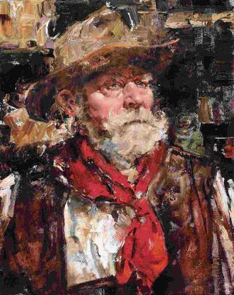 Elite Collection Frameless Painting Western-0089 Canvas Art