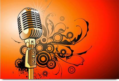 Vocal Music and Mike D Paper Print