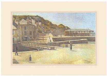 Bridge and Port of Port-En-Bessin Fine Art Print