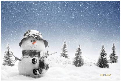 Pics And You Winter Season Themed 251 Wall Poster (300gsm Art paper, 12x18 inches) - WPSN251 Paper Print