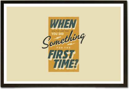 First Time Quote Paper Print