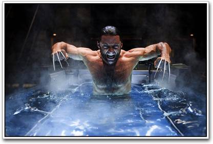The Wolverine in water Paper Print