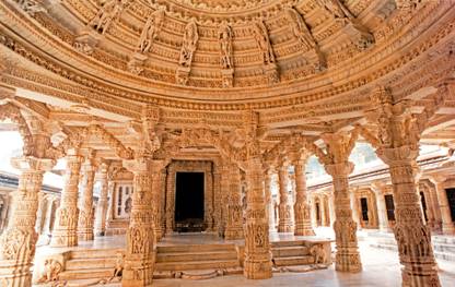 mount abu jain temples poster Paper Print