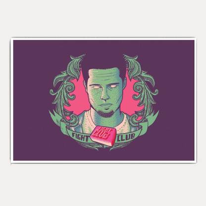 Fight Club Epic Tyler Durden Fan Art (18x12) Paper Print