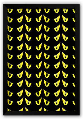 EurekaDesigns Poster Devil's Eyes Quirky Pattern Graphic Art A Poster Paper Print Paper Print