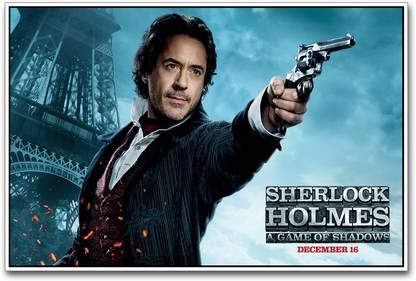 Robert Downey jr in Sherlock Holmes Paper Print