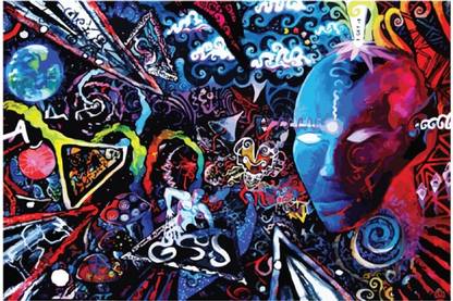 Psychedelic Art Poster Paper Print
