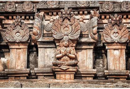 Athah Fine Quality Poster Ancient Hindu Temple Statues In Hampi India Un Canvas Fine Art Print