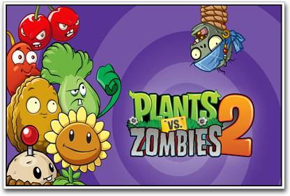 Plants VS Zombies 2 Paper Print