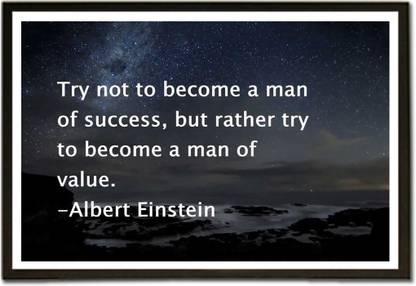 Albert Einstein Quotes Paper Print