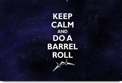 Keep Calm and Do a Barrel Roll Paper Print