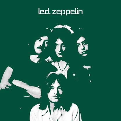 Led Zeppelin Silhouette Paper Print