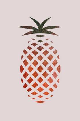Athah Poster Ananas Pineapple Print Rolled Paper Print