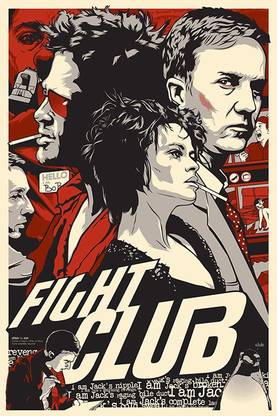 Posterhouzz Fight club Poster Fine Art Print